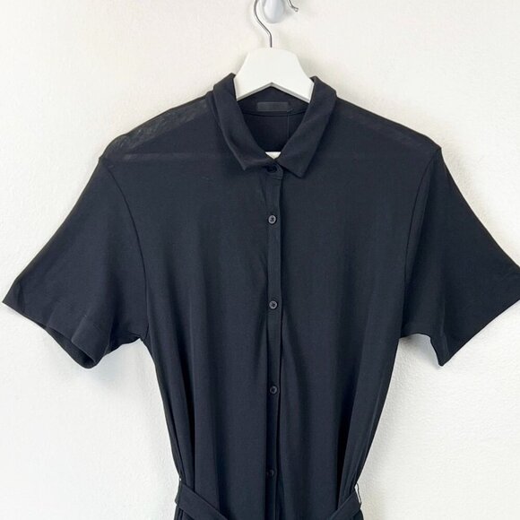 NWT ATM Side Slits Short Sleeve Midi Dress - Picture 4 of 11